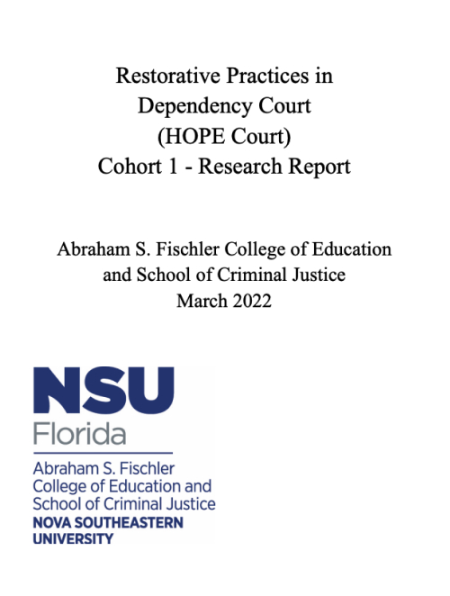 HOPE Court Cohort 1 - Research Report